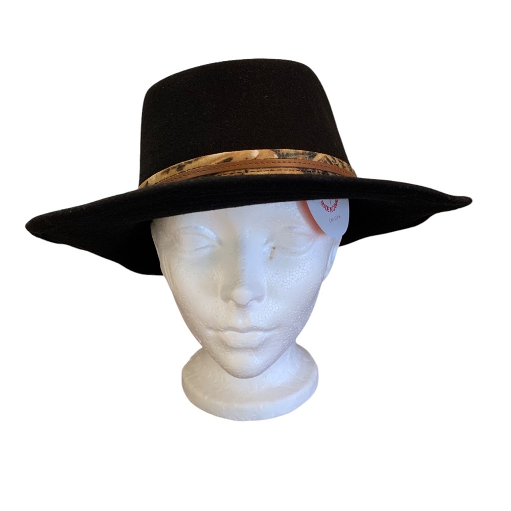 Vintage Lanning Cowboy Hat Western Black Rodeo Derby Made in Canada Size Large - Picture 3 of 10